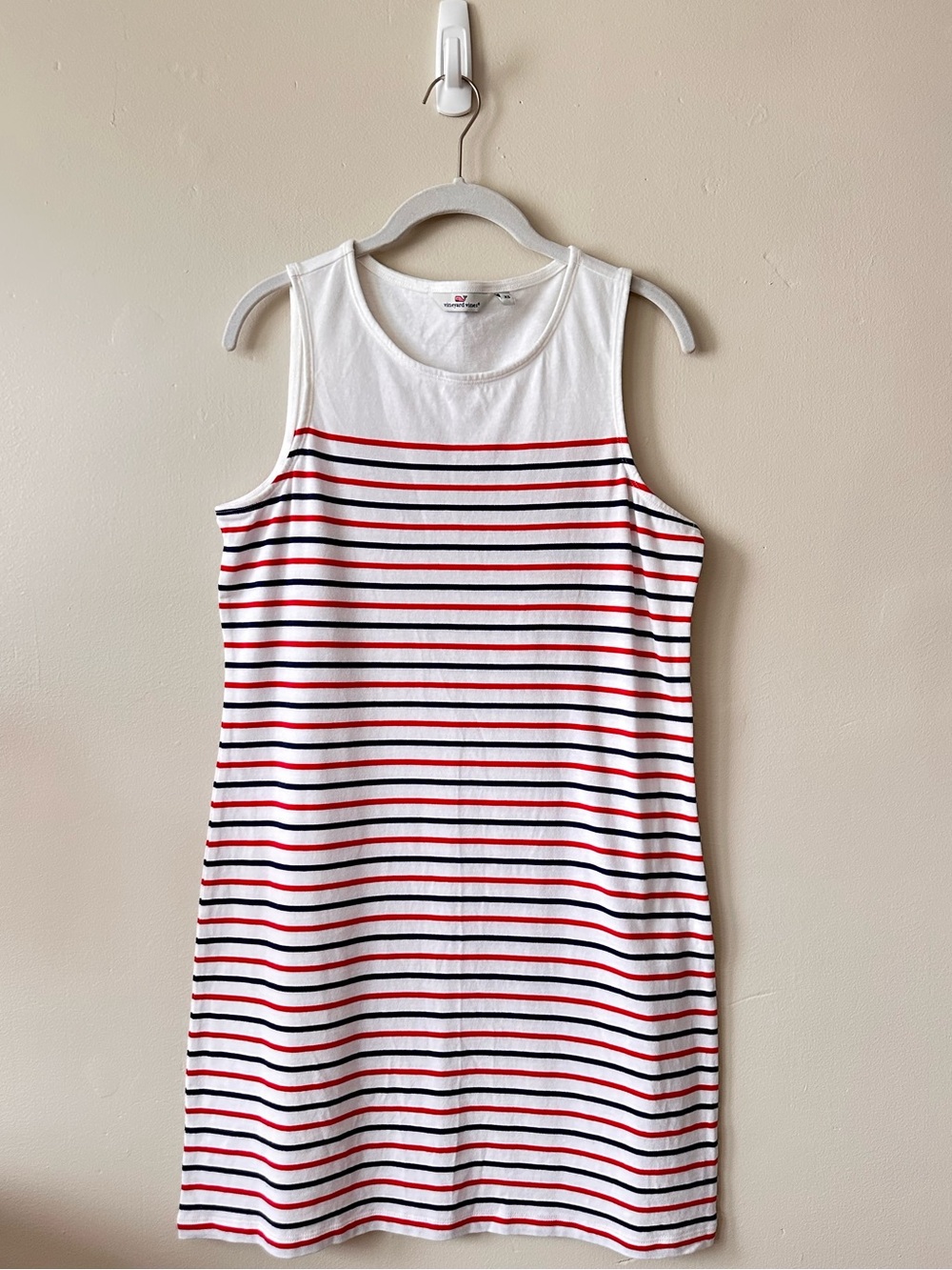 Vineyard Vines Striped Nantucket Shift Dress in Lighthouse Red